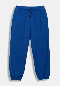 United Colors of Benetton pantaloni de trening din bumbac pentru copii uni, 3J68CF06L imagine