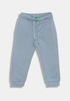 United Colors of Benetton pantaloni de trening din bumbac pentru copii uni, 3J68GF027 imagine