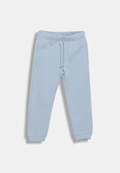 United Colors of Benetton pantaloni de trening din bumbac pentru copii uni, 3J70GF01N imagine