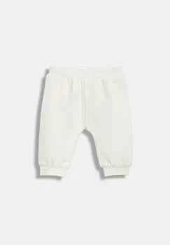 United Colors of Benetton pantaloni de trening pentru bebelusi culoarea bej, neted, 3MDSAF02C imagine