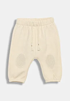 United Colors of Benetton pantaloni de trening pentru bebelusi culoarea bej, uni, 3ITEAF02E imagine