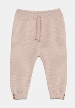 United Colors of Benetton pantaloni de trening pentru bebelusi culoarea roz, neted, 1294AF006 imagine
