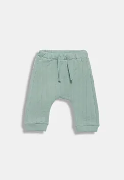 United Colors of Benetton pantaloni de trening pentru bebelusi culoarea turcoaz, uni, 3JOEAF02G imagine