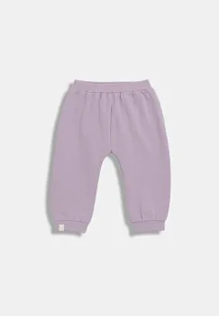 United Colors of Benetton pantaloni de trening pentru bebelusi culoarea violet, neted, 3MDSAF02C imagine