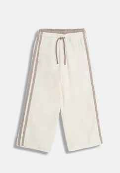 United Colors of Benetton pantaloni de trening pentru copii culoarea bej, cu imprimeu, 3UAPCF06T imagine