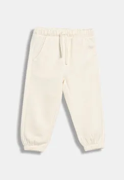 United Colors of Benetton pantaloni de trening pentru copii culoarea bej, uni, 39M2GF04F imagine