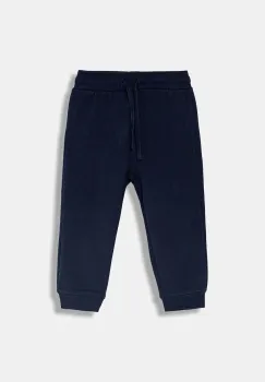 United Colors of Benetton pantaloni de trening pentru copii culoarea bleumarin, melanj, 3EB5GF04A imagine