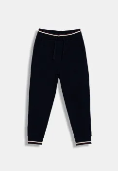 United Colors of Benetton pantaloni de trening pentru copii culoarea bleumarin, uni, 32N4CF06E imagine