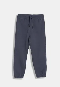 United Colors of Benetton pantaloni de trening pentru copii culoarea bleumarin, uni, 3EB5CF05L imagine