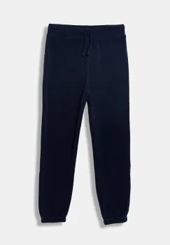 United Colors of Benetton pantaloni de trening pentru copii culoarea bleumarin, uni, 3EB5CF05L imagine