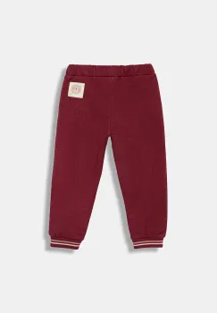 United Colors of Benetton pantaloni de trening pentru copii culoarea bordo, uni, 32N4GF054 imagine