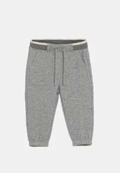 United Colors of Benetton pantaloni de trening pentru copii culoarea gri, uni, 32N4GF050 imagine