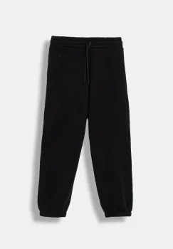 United Colors of Benetton pantaloni de trening pentru copii culoarea negru, uni, 39M2CF05I imagine