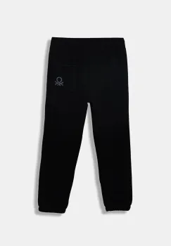 United Colors of Benetton pantaloni de trening pentru copii culoarea negru, uni, 3EB5CF05L imagine