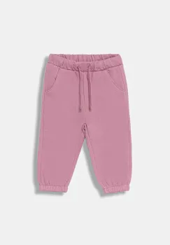 United Colors of Benetton pantaloni de trening pentru copii culoarea roz, uni, 39M2GF04F imagine