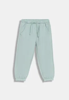 United Colors of Benetton pantaloni de trening pentru copii culoarea turcoaz, uni, 39M2GF04F imagine