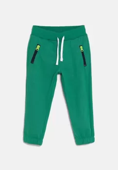 United Colors of Benetton pantaloni de trening pentru copii culoarea verde, neted, 330SGF03Z imagine