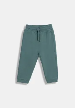 United Colors of Benetton pantaloni de trening pentru copii culoarea verde, uni, 3EB5GF04A imagine
