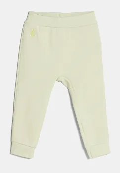 United Colors of Benetton pantaloni de trening pentru copii culoarea verde, uni, 3J70AF01R imagine