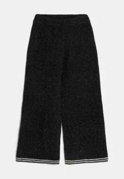 United Colors of Benetton pantaloni din amestec de lana pentru copii culoarea negru, cu imprimeu, 1EWBCF009 imagine