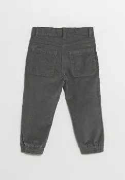 United Colors of Benetton pantaloni din catifea pentru copii culoarea gri, uni, 4AD5GE021 imagine