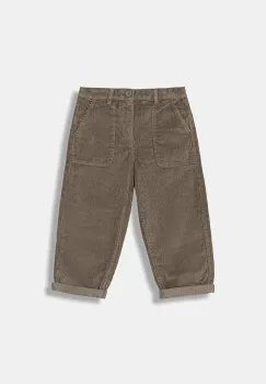 United Colors of Benetton pantaloni din catifea pentru copii culoarea maro, uni, 4IKTGE02W imagine