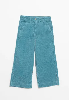 United Colors of Benetton pantaloni din catifea pentru copii culoarea verde, uni, 4IZWCF05A imagine