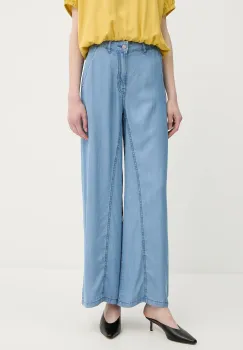United Colors of Benetton pantaloni drept, high waist, 4KHNDF09L imagine