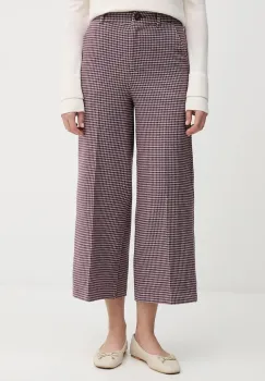 United Colors of Benetton pantaloni fason culottes, high waist, 44BWDF0AA imagine