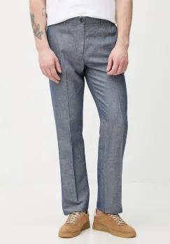 United Colors of Benetton pantaloni pentru barbati, cu amestec de in imagine