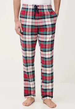 United Colors of Benetton pantaloni pijama bumbac culoarea rosu, cu imprimeu, 40EP4F00E imagine