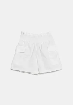 United Colors of Benetton pantaloni scurti copii culoarea alb, neted, 4L2VC903S imagine