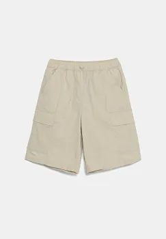 United Colors of Benetton pantaloni scurti copii culoarea bej, talie reglabila, 4L2VC9046 imagine
