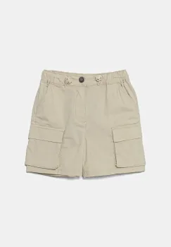United Colors of Benetton pantaloni scurti copii culoarea bej, talie reglabila, 4L2VG902V imagine