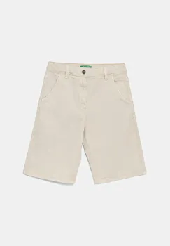 United Colors of Benetton pantaloni scurti copii culoarea bej, talie reglabila, 4QNJC903Q imagine