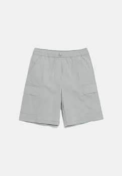 United Colors of Benetton pantaloni scurti copii culoarea gri, talie reglabila, 4L2VC9046 imagine