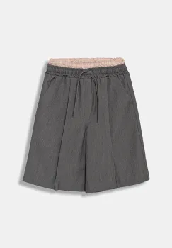 United Colors of Benetton pantaloni scurti copii culoarea gri, uni, talie reglabila, 40ZBC904B imagine