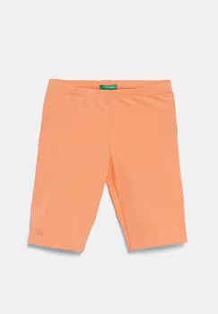 United Colors of Benetton pantaloni scurti copii culoarea portocaliu, uni, 3MT1C901D imagine