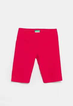 United Colors of Benetton pantaloni scurti copii culoarea roz, uni, 3MT1C901D imagine