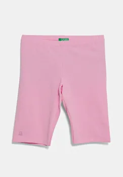 United Colors of Benetton pantaloni scurti copii culoarea roz, uni, 3MT1C901D imagine