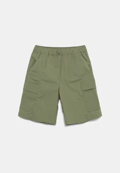 United Colors of Benetton pantaloni scurti copii culoarea verde, talie reglabila, 4L2VC9046 imagine