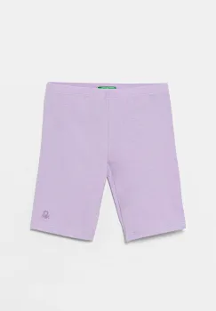 United Colors of Benetton pantaloni scurti copii culoarea violet, uni, 3MT1C901D imagine