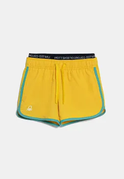 United Colors of Benetton pantaloni scurti de baie copii culoarea galben, 5JD00X00R imagine