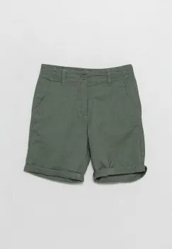 United Colors of Benetton pantaloni scurti de in pentru copii culoarea verde, talie reglabila, 43WBC901E imagine