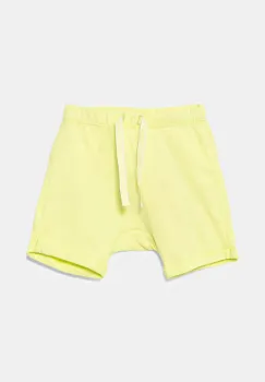United Colors of Benetton pantaloni scurti din bumbac pentru bebelusi culoarea verde, cu imprimeu, 3MI5A900H imagine