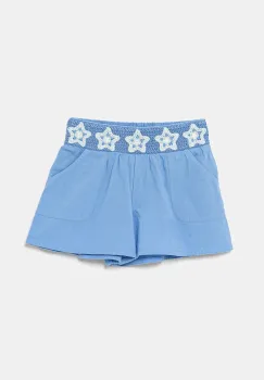 United Colors of Benetton pantaloni scurti din bumbac pentru copii cu imprimeu, 47JKG902U imagine