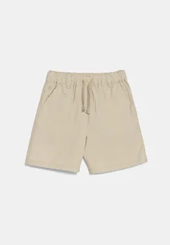 United Colors of Benetton pantaloni scurti din bumbac pentru copii culoarea bej, talie reglabila, 4AC7G902O imagine