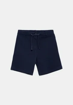 United Colors of Benetton pantaloni scurti din bumbac pentru copii culoarea bleumarin, talie reglabila, 3KWYG901Q imagine