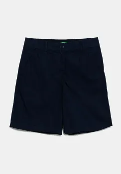United Colors of Benetton pantaloni scurti din bumbac pentru copii culoarea bleumarin, talie reglabila, 4AC7C903O imagine