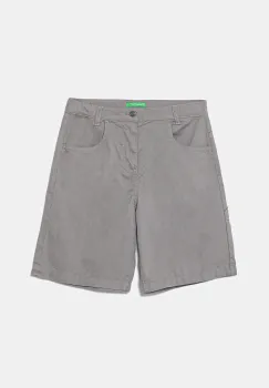United Colors of Benetton pantaloni scurti din bumbac pentru copii culoarea gri, 47RGC902U imagine
